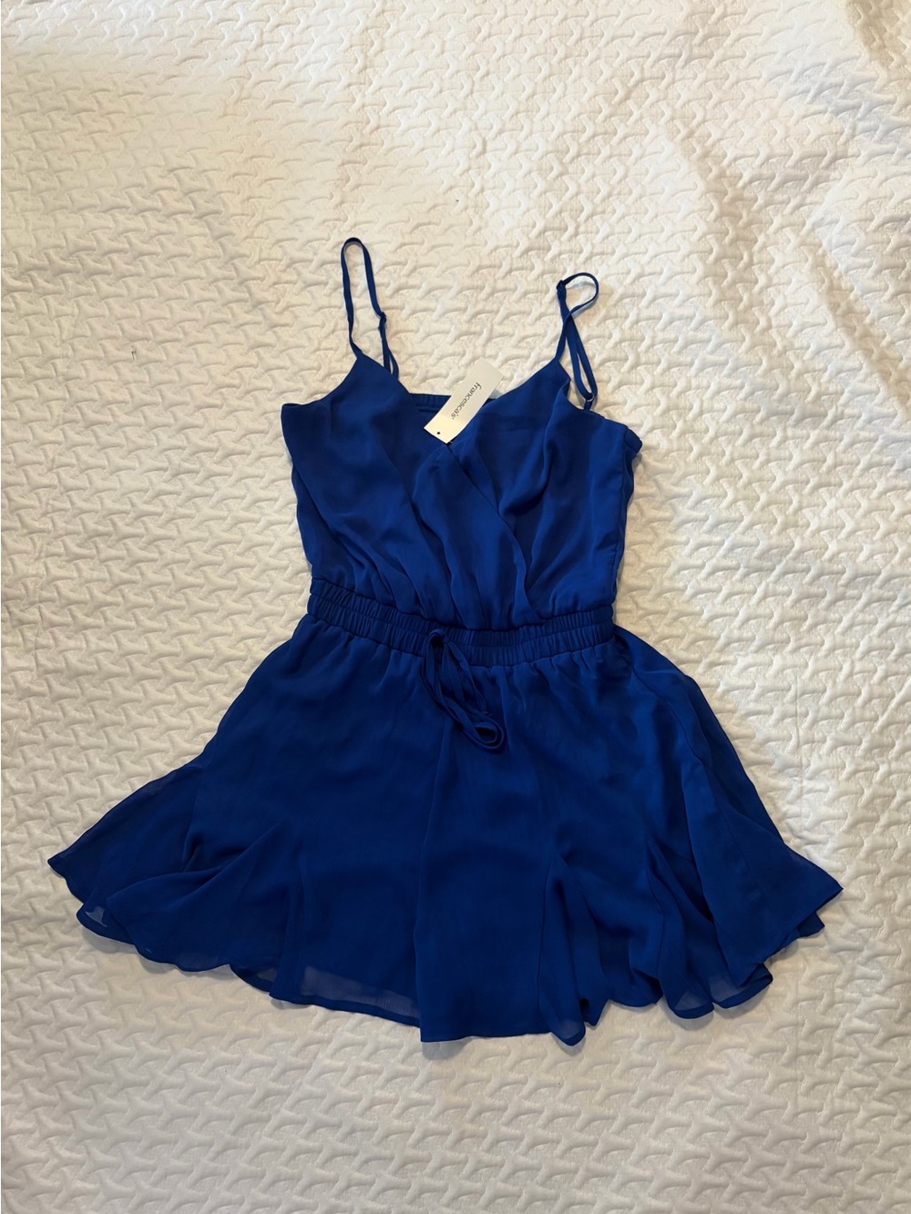 Blue Rain Royal Blue Spaghetti-Strap Romper